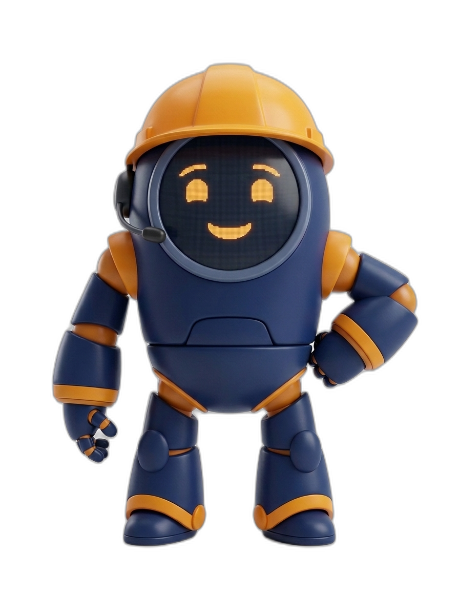 Hunter, the friendly LeadHunterX AI foreman — answers your phone 24/7